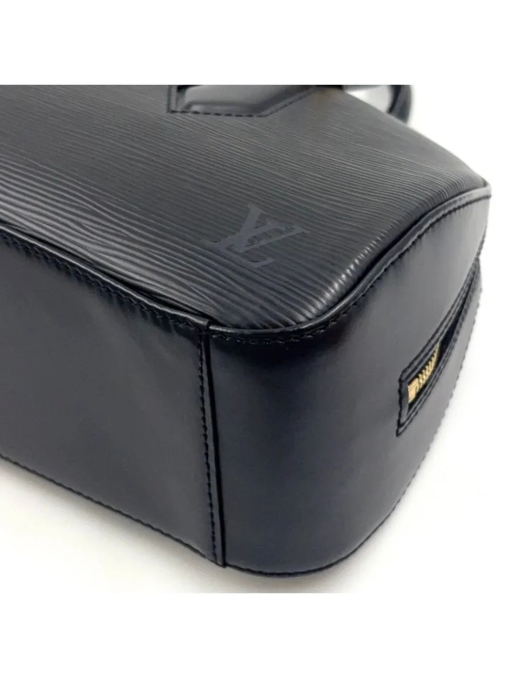 Louis Vuitton Jasmine Epi Noir Leather Black Handbag Gold